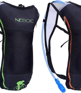 2Pack Hydration Backpack Pack with 2L Hydration Bladder - Lightweight Water Backpack Keeps Water Cool up to 4 Hours with Big Storage for Kids Women Men Hiking Cycling Camping Music Festival