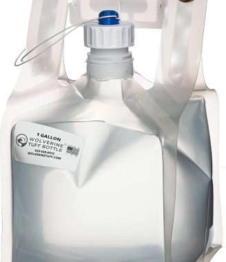 Wolverine Tuff Bottle 1 Gallon Collapsible Water Container with 360 Swivel Cap Cap